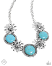 Load image into Gallery viewer, Paparazzi “Cowboy Casanova” Blue Necklace Earring Set
