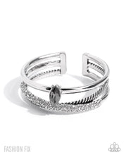Load image into Gallery viewer, Paparazzi “Bold Boundary” Silver Cuff Bracelet - Paparazzi Accessories
