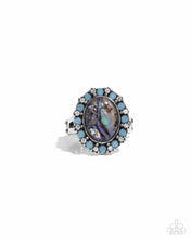 Load image into Gallery viewer, Paparazzi “Poised and Perfect” Blue Stretch Ring - Paparazzi Accessories
