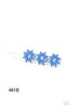 Load image into Gallery viewer, Paparazzi “Flower Patch Princess” Blue Hair Clip - Cindysblingboutique
