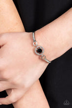Load image into Gallery viewer, Paparazzi “Focused and Fabulous” Black Clasp Bracelet - Paparazzi Accessories
