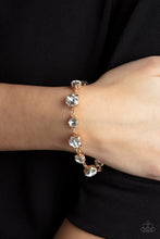 Load image into Gallery viewer, Paparazzi “Bippty Bobbity BLING” Gold Clasp Bracelet - Paparazzi Accessories
