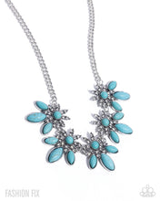 Load image into Gallery viewer, Paparazzi “Western Revival” Blue Necklace Earring Set - Paparazzi Accessories
