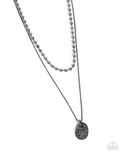 Load image into Gallery viewer, Paparazzi “Lyrical Luminescence” Black Necklace Earring Set - Paparazzi Accessories
