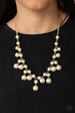 Load image into Gallery viewer, Paparazzi “Soon To Be Mrs.” Gold Necklace Earring Set - Paparazzi Accessories
