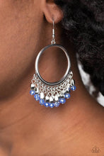 Load image into Gallery viewer, Paparazzi “Fringe Fanfare” Blue Dangle Earrings - Paparazzi Accessories
