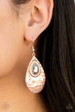 Load image into Gallery viewer, Paparazzi “Tranquil Trove” Rose Gold Dangle Earrings - Paparazzi Accessories
