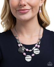 Load image into Gallery viewer, Paparazzi “Storytelling Shell” Pink Necklace Earring Set - Paparazzi Accessories
