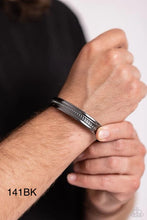 Load image into Gallery viewer, Paparazzi “Industrial Quest” Black Cuff Bracelet - Paparazzi Accessories
