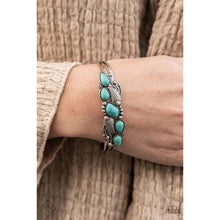 Load image into Gallery viewer, Paparazzi “Cottage Living" Turquoise Cuff Bracelet - Paparazzi Accessories
