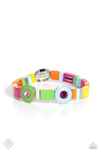 Load image into Gallery viewer, Paparazzi “Colorblock Cameo” Multi Stretch Bracelet - Cindysblingboutique
