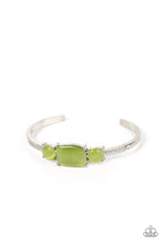 Load image into Gallery viewer, Paparazzi “Tranquil Treasure” Green Cuff Bracelet - Paparazzi Accessories
