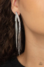 Load image into Gallery viewer, Paparazzi "It Takes Two To TASSEL" White Post Earrings - Paparazzi Accessories
