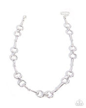 Load image into Gallery viewer, Paparazzi “Santa Fe Structure” Silver Necklace Earring Set - Paparazzi Accessories
