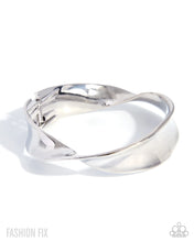 Load image into Gallery viewer, Paparazzi “Crafted Class” Silver Hinge Bracelet - Paparazzi Accessories
