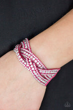 Load image into Gallery viewer, Paparazzi “Bring On The Bling” Pink Snap Bracelet - Paparazzi Accessories
