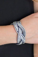 Load image into Gallery viewer, Paparazzi “Bring On The Bling” Blue Snap Bracelet - Paparazzi Accessories
