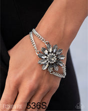 Load image into Gallery viewer, Paparazzi “Edge Elegance” Silver Adjustable Clasp Bracelet - Paparazzi Accessories

