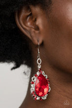 Load image into Gallery viewer, &quot;Royal Recognition&quot; Red Dangle Earrings - Paparazzi
