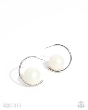 Load image into Gallery viewer, Paparazzi “Tailored Taste” Silver Hoop Earrings - Paparazzi Accessories
