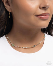 Load image into Gallery viewer, Paparazzi “Sensational Sunset” Green Necklace Earring Set - Paparazzi Accessories
