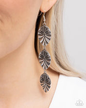Load image into Gallery viewer, Paparazzi “Rustic Range” Silver Dangle Earrings - Paparazzi Accessories
