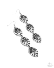 Load image into Gallery viewer, Paparazzi “Rustic Range” Silver Dangle Earrings - Paparazzi Accessories
