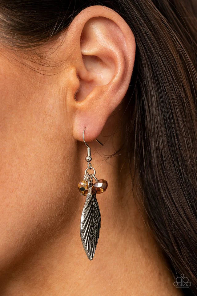 Paparazzi “LEAF It To Fate”  Brown Dangle Earrings - Paparazzi Accessories