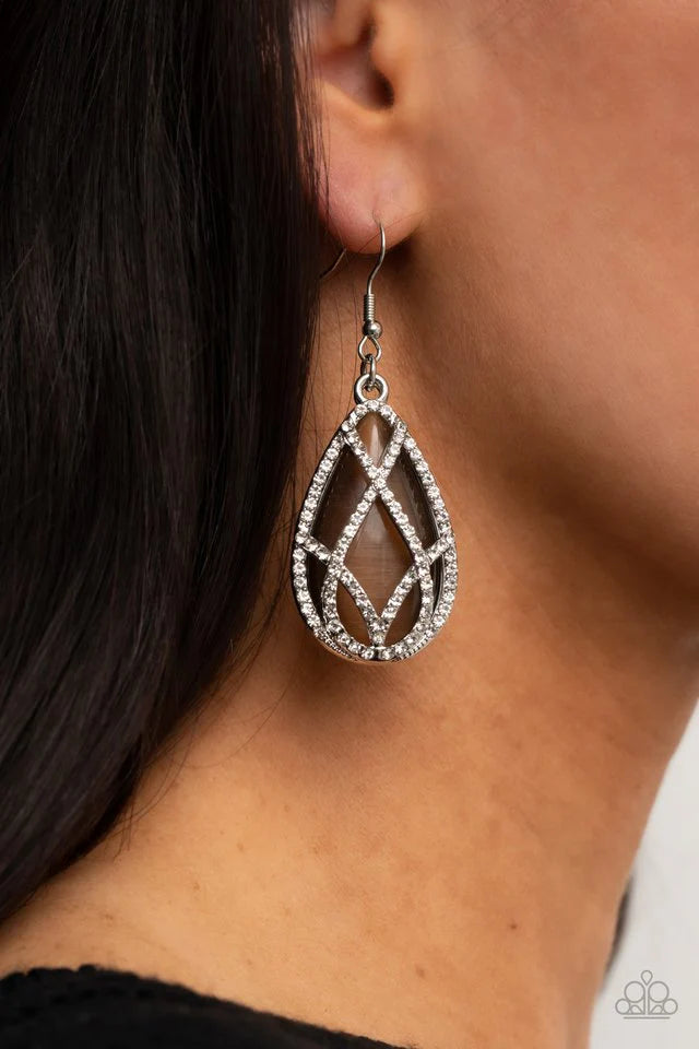 Paparazzi “Crawling With Couture” Brown Dangle Earrings - Paparazzi Accessories