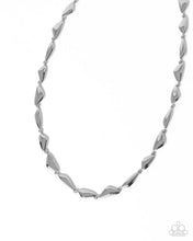 Load image into Gallery viewer, Paparazzi “Sharp Soliloquy” Silver Necklace Earring Set - Paparazzi Accessories

