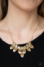 Load image into Gallery viewer, Paparazzi “Rustic Smolder” Gold Necklace Earring Set - Paparazzi Accessories
