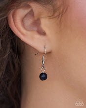 Load image into Gallery viewer, Paparazzi “Tassel Transformation” Black Necklace Earring Set - Paparazzi Accessories
