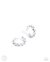 Load image into Gallery viewer, Paparazzi “Laurel Limit” Silver Cuff Earrings - Paparazzi Accessories
