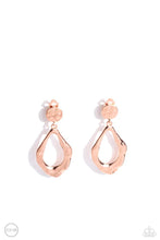 Load image into Gallery viewer, “Metallic Mezzanine” Copper Clip-on Earrings - Paparazzi Accessories
