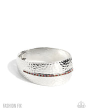 Load image into Gallery viewer, Paparazzi “Spontaneous Surety” Red Hinge Bracelet - Paparazzi Accessories
