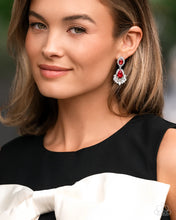 Load image into Gallery viewer, Paparazzi “Self-Composed” Red Post Earrings - Paparazzi Accessories
