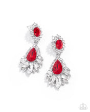 Load image into Gallery viewer, Paparazzi “Self-Composed” Red Post Earrings - Paparazzi Accessories
