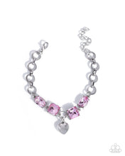Load image into Gallery viewer, Paparazzi “Romantic Rescue” Pink Adjustable Clasp Bracelet - Paparazzi Accessories
