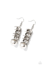 Load image into Gallery viewer, Paparazzi “Ocean FROND Property” White Dangle Earrings - Paparazzi Accessories
