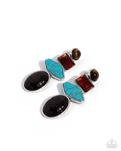 Load image into Gallery viewer, Paparazzi “Earthy Experimental” Multi Post Earrings - Paparazzi Accessories
