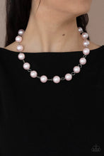 Load image into Gallery viewer, Paparazzi "Ensconced in Elegance" Pink Necklace Earring Set - Paparazzi Accessories
