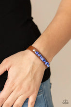 Load image into Gallery viewer, Paparazzi "Pebble Paradise" Blue Bracelet - Paparazzi Accessories
