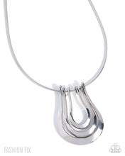 Load image into Gallery viewer, Paparazzi “Bohemian Bravado” Silver Necklace Earring Set - Paparazzi Accessories
