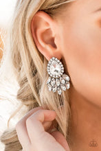Load image into Gallery viewer, Paparazzi “A Breath of Fresh HEIR” White Post Earrings - Paparazzi Accessories
