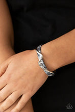 Load image into Gallery viewer, Paparazzi “Craveable Curves&quot; Silver Cuff Bracelet - Paparazzi Accessories
