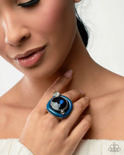 Load image into Gallery viewer, Paparazzi “Colorful Caliber” Blue Stretch Ring - Paparazzi Accessories
