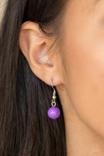 Load image into Gallery viewer, Paparazzi “Friday Night Frindge" Purple Neck lace Earring Set - Paparazzi Accessories
