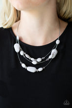 Load image into Gallery viewer, Paparazzi “Radiant Reflections” Silver Necklace Earring Set - Paparazzi Accessories
