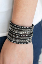 Load image into Gallery viewer, Paparazzi &quot;All Hustle and Hairspray&quot; Black Bracelet
