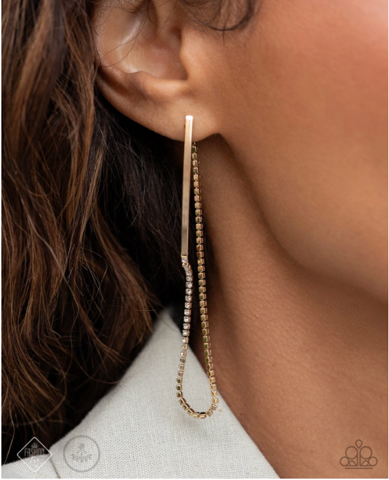 “Tailored Trade” Gold Post Earrings - Paparazzi Accessories